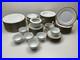 Complete Noritake Patricia China Set 72 Pieces, Gold Trim Vintage Dinnerware