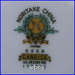 Complete Vintage c1950 21pc Tea Set Noritake Candice Pussy Willow- Serves 8