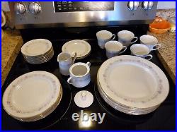 Contemporary by Noritake Lilac Time 32 Piece Set of Dishes Vintage