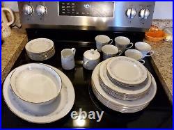 Contemporary by Noritake Lilac Time 32 Piece Set of Dishes Vintage
