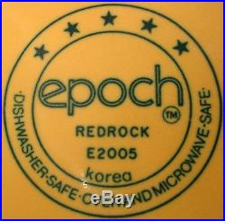 EPOCH (Noritake) china RED ROCK E2005 pattern 31-piece SET SERVICE for SIX (6)