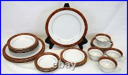 EUC VTG 24 pc Noritake Goldhill China Set Service for 4, 6613 Gold Rust, Japan