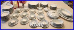 Elegantly Beautiful Noritake Bluedale 5533 Dinnerware Set. Complete 12 Setting