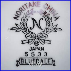 Elegantly Beautiful Noritake Bluedale 5533 Dinnerware Set. Complete 12 Setting