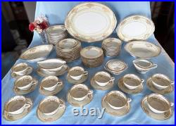 Elegantly Stunning Noritake Bancroft Dinnerware-12 Set & Serving Pieces. Japan