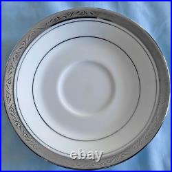 Elegantly Stunning Noritake Majestic Platinum Pattern 4291 Huge Dinnerware Set