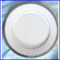 Elegantly Stunning Noritake Majestic Platinum Pattern 4291 Huge Dinnerware Set