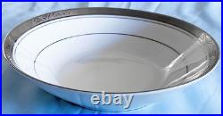 Elegantly Stunning Noritake Majestic Platinum Pattern 4291 Huge Dinnerware Set