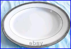 Elegantly Stunning Noritake Majestic Platinum Pattern 4291 Huge Dinnerware Set