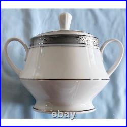 Elegantly Stunning Noritake Majestic Platinum Pattern 4291 Huge Dinnerware Set