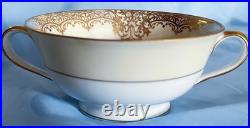 Exquisite Noritake Garland Handled Cream Soup Bowls Set Of 12! Made In JAPAN