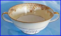 Exquisite Noritake Garland Handled Cream Soup Bowls Set Of 12! Made In JAPAN