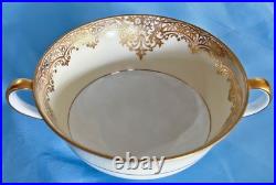 Exquisite Noritake Garland Handled Cream Soup Bowls Set Of 12! Made In JAPAN