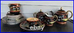 Extremely Rare Noritake Tea Set Handpainted Vintage Logo Has M Mark With Wreath