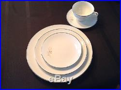 FANCY DISHES Noritake Altadenawhite china complete place setting for 8