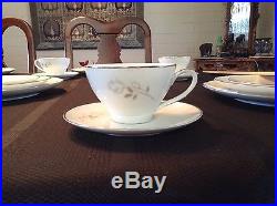 FANCY DISHES Noritake Altadenawhite china complete place setting for 8
