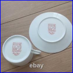 FRANK LLOYD WRIGHT Cup and Saucer set of 2 Noritake Japan New in box