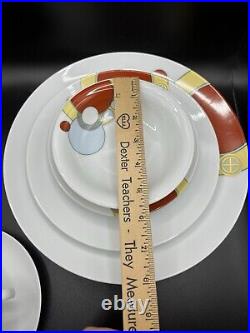 Frank Lloyd Wright Art Deco Imperial Hotel China Set Of 6 Dishes Noritake 1984