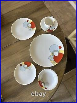 Frank Lloyd Wright Art Deco Imperial Hotel China Set Of 6 Dishes Noritake 1984