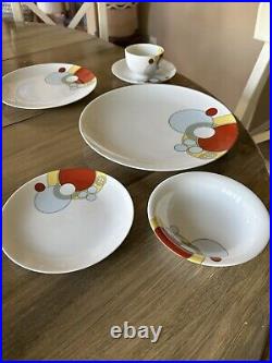 Frank Lloyd Wright Art Deco Imperial Hotel China Set Of 6 Dishes Noritake 1984