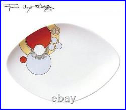 Frank Lloyd Wright Design Tableware Imperial Bone China Rhombus Plate Pair Set
