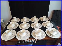 Full Set 60 PCs Vintage Noritake Rothchild (7293) Ivory China Mint Condition