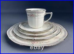 Full Set 60 PCs Vintage Noritake Rothchild (7293) Ivory China Mint Condition