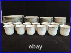 Full Set 60 PCs Vintage Noritake Rothchild (7293) Ivory China Mint Condition