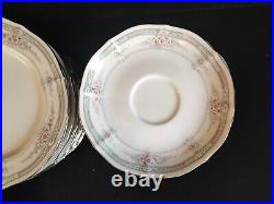 Full Set 60 PCs Vintage Noritake Rothchild (7293) Ivory China Mint Condition