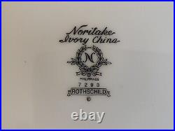 Full Set 60 PCs Vintage Noritake Rothchild (7293) Ivory China Mint Condition