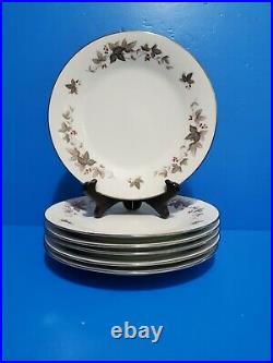 HTF Set of 6 Noritake RC Japan 766 Vale Pattern China 8 1/4 Salad Plates