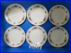 HTF Set of 6 Noritake RC Japan 766 Vale Pattern China 8 1/4 Salad Plates