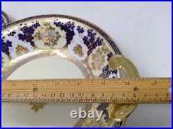 Hand Painted Noritake Gold Encrusted Floral & Grapes Berry Bowl Set & 2 Plates
