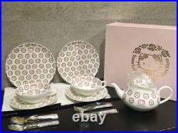 Hello Kitty Bone China Set Teapot, Cup & Saucer, Plate Made in 2001 Noritake NEW