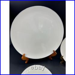 Holiday Noritake Olympia Platinum S X303-P China Service Minimalist Set MCM 5 pc