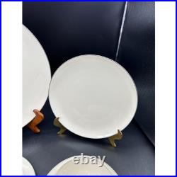 Holiday Noritake Olympia Platinum S X303-P China Service Minimalist Set MCM 5 pc