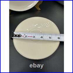 Holiday Noritake Olympia Platinum S X303-P China Service Minimalist Set MCM 5 pc