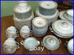 Huge 87 PCS VINTAGE NORITAKE CLAIRE 657 OCCUPIED JAPAN MORIMURA CHINA DINNERWARE