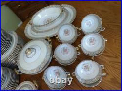 Huge 87 PCS VINTAGE NORITAKE CLAIRE 657 OCCUPIED JAPAN MORIMURA CHINA DINNERWARE