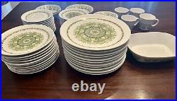 Huge Set Of 63 Pieces Noritake Progression China Palos Verde 9020