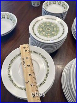 Huge Set Of 63 Pieces Noritake Progression China Palos Verde 9020