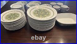 Huge Set Of 63 Pieces Noritake Progression China Palos Verde 9020