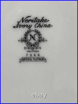 Imperial Platinum by Noritake 33pc Starter Set of Vintage Bone China