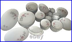 Japan Noritake Rosemarie 6044 83 piece china set (1959 to 1975) Floral Elegance