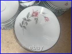 Japan Noritake Rosemarie 6044 83 piece china set (1959 to 1975) Floral Elegance