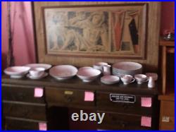 Japanese Noritake China Porcelain Rosay 6216 Pattern 32 piece set MINT