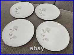 Japanese Noritake China Porcelain Rosay 6216 Pattern Set of 12 Dinner Plates