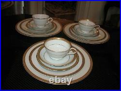 LOT Of 3 NORITAKE CHINA GOLDWYN #6244 5 PC. PLACE SETTINGS 15PCS