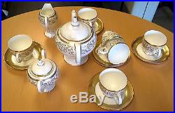 LUXURY PORCELAIN NORITAKE Tea Set 22k Gold Plated Excellent Quality Bone China