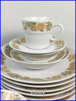 Lot Noritake Progression Sunny Side China Dinnerware 6 Place Setting Japan